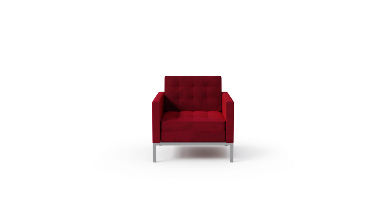 1205S1 Lounge Chair Reproduction by Archetype Forms - Florence Knoll - Front View