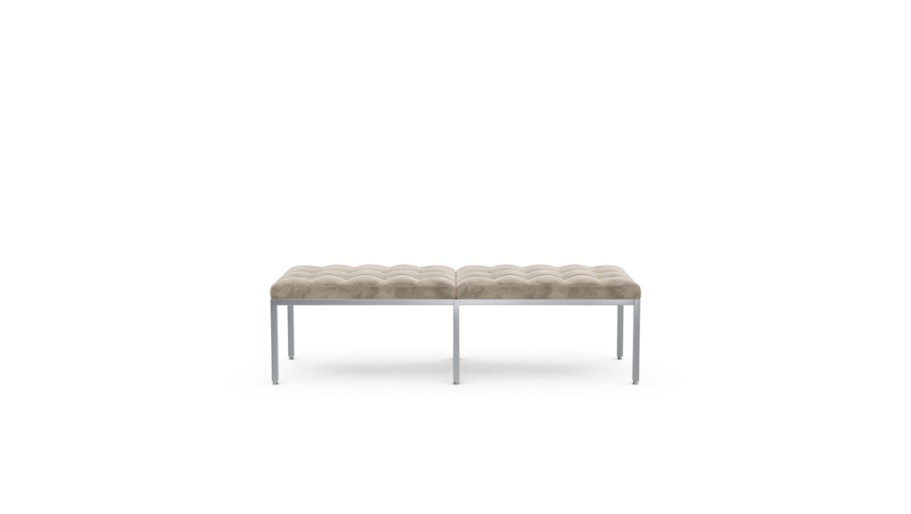 Three-Seater Bench 2530Y3C Reproduction by Archetype Forms - Florence Knoll - Front View