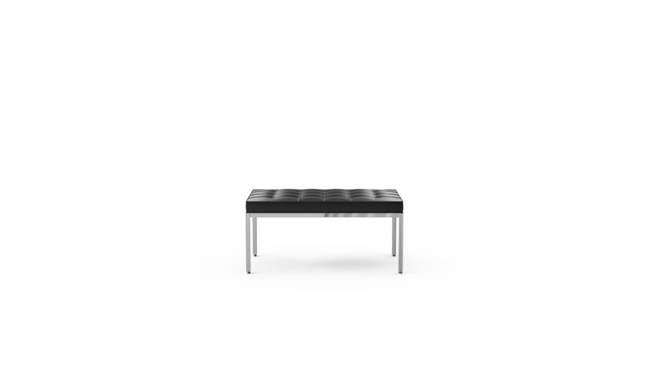 2530y2C Two-Seater Bench Reproduction by Archetype Forms - Florence Knoll - Front View