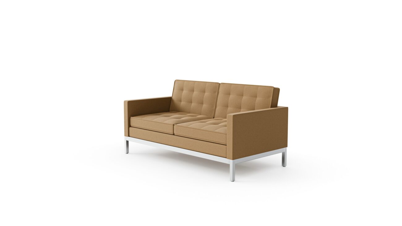 1205S2 Settee Loveseat Reproduction by Archetype Forms - Florence Knoll - Front-Angle View