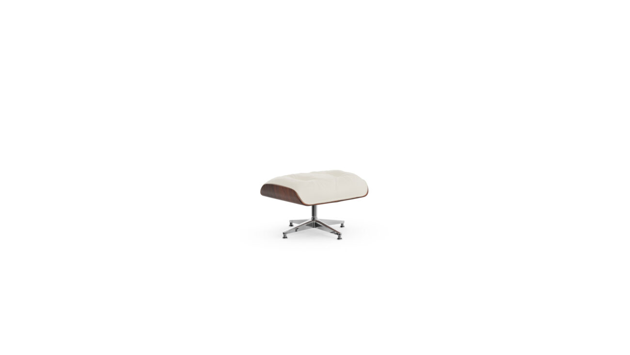 Eames Ottoman 671, Herman Miller Base, Molded Plywood Reproduction by Archetype Forms - Charles & Ray Eames - Front Angle-2 View