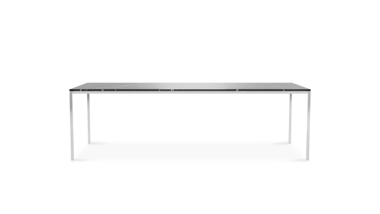 2524T Rectangular Table Dining Table 94x39 Reproduction by Archetype Forms - Florence Knoll - Front View