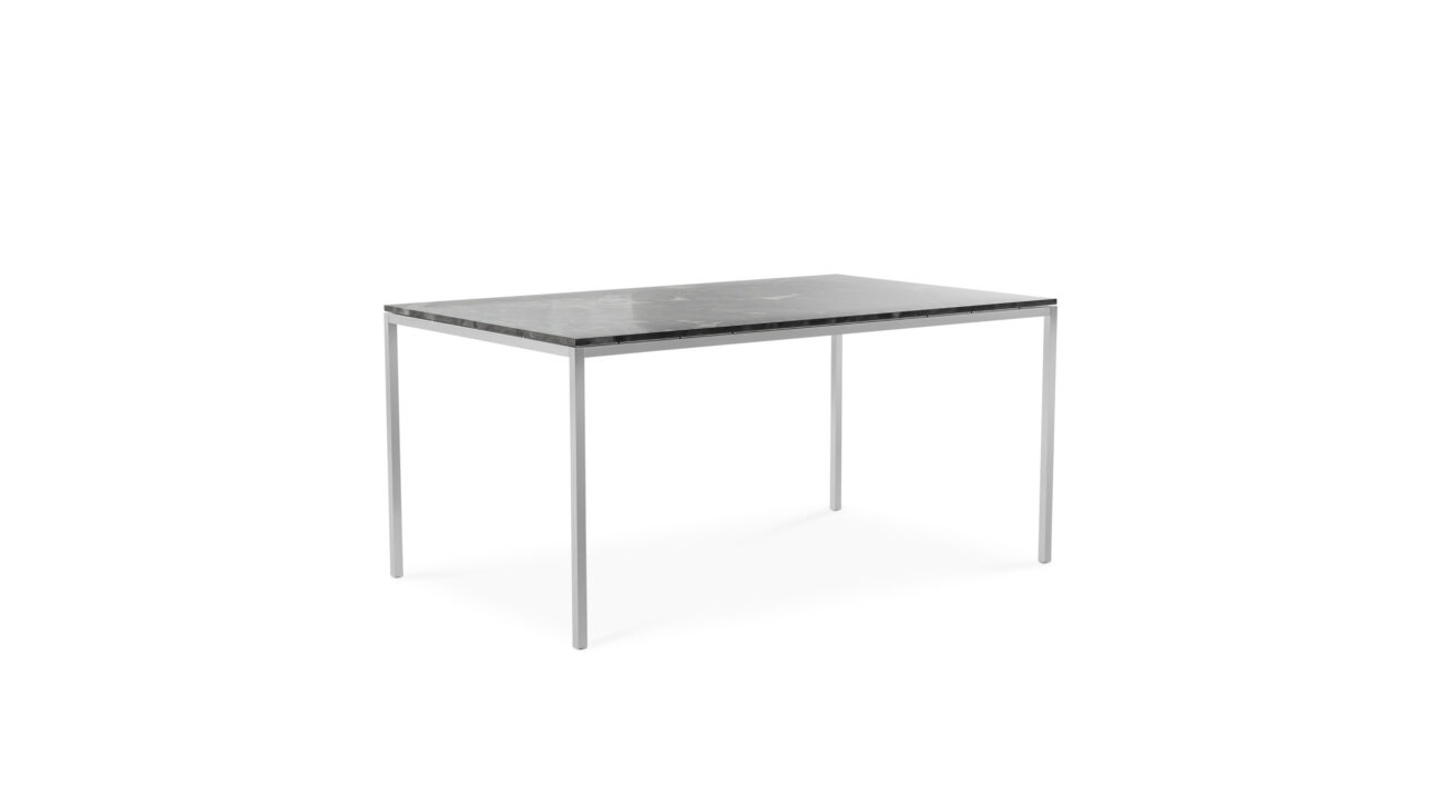 2522T Rectangular Table Dining Table 60x36 Reproduction by Archetype Forms - Florence Knoll - Front-Angle View