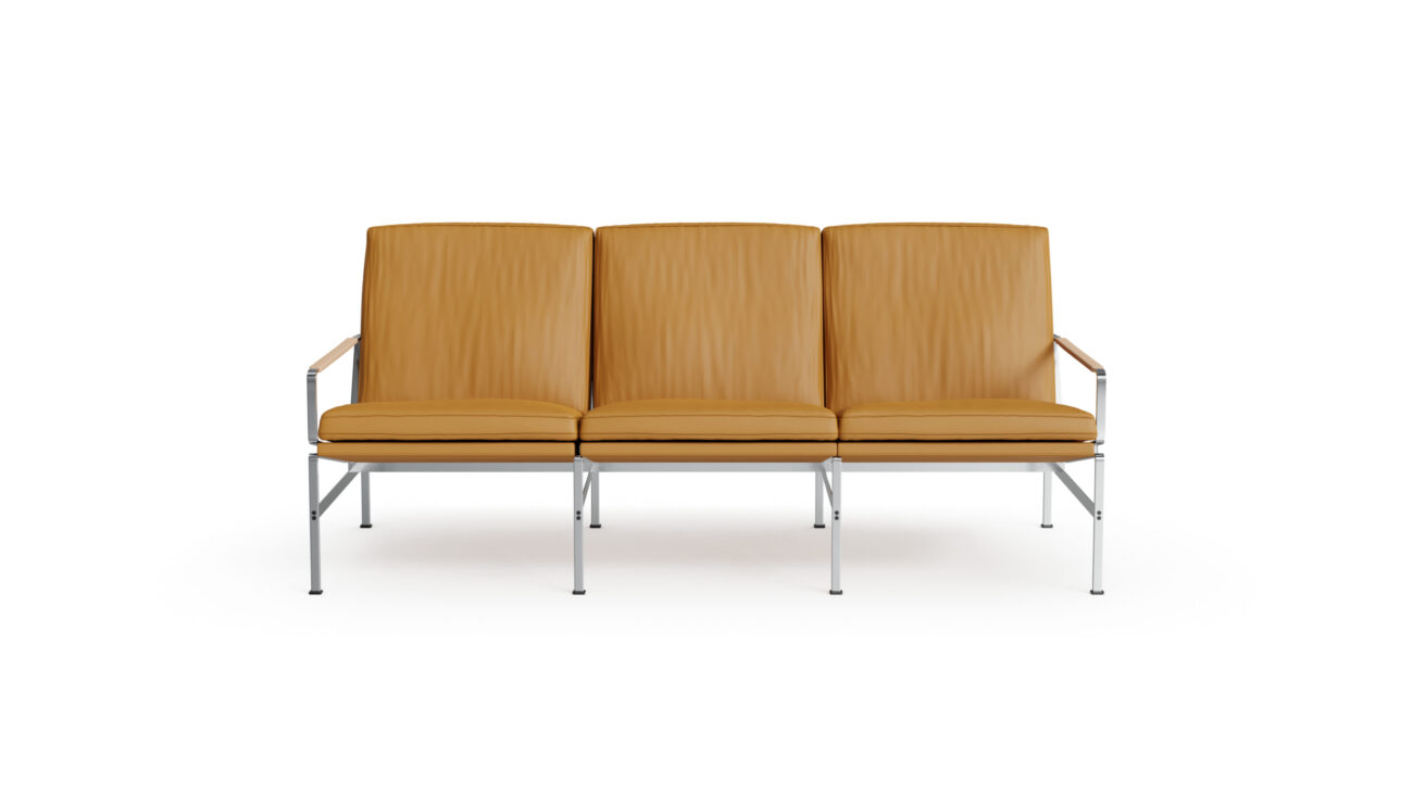 FK 6720-3 Three-Seat Sofa For Kill International 1968 Reproduction by Archetype Forms - Fabricius & Kastholm - Front View