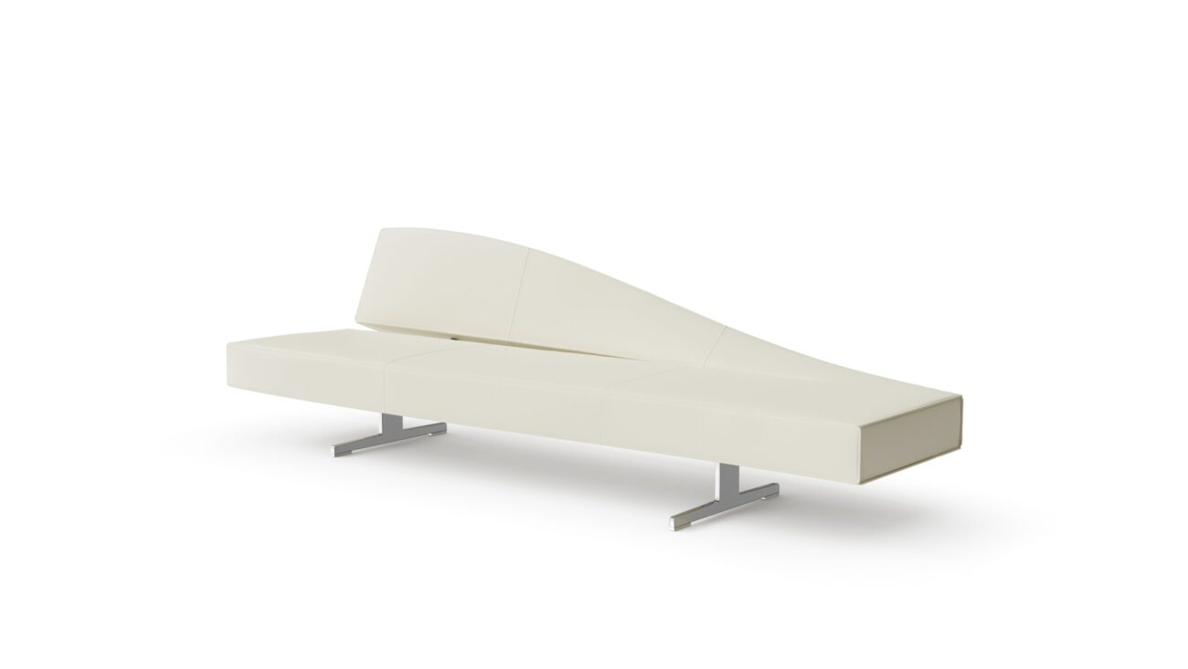 Aspen Sofa: Long - Left Hand Reproduction by Archetype Forms - Jean-Marie Massaud Design - Front-Angle View