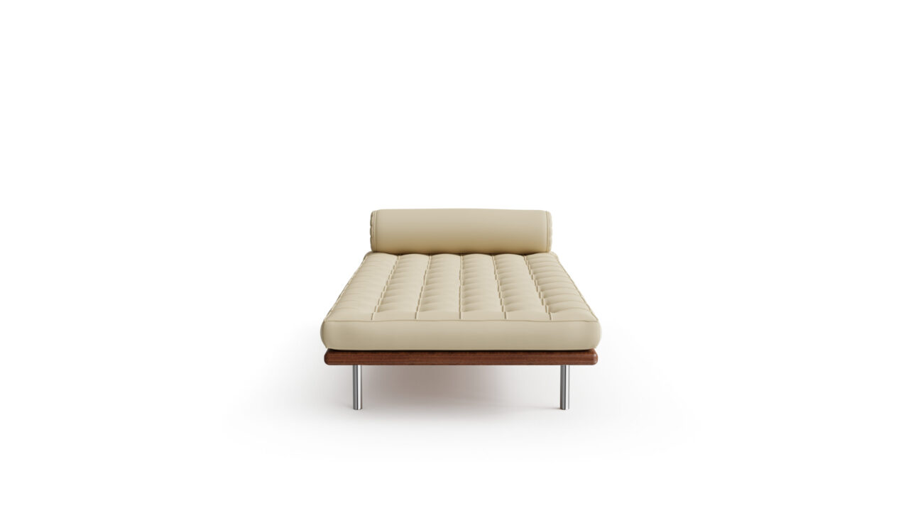 Barcelona Couch 258L Daybed Reproduction by Archetype Forms - Mies van der Rohe - Front View