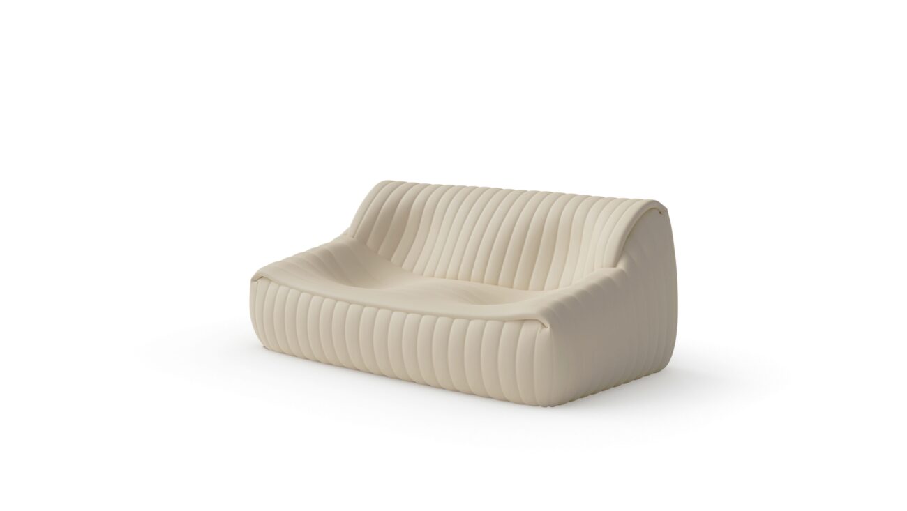 Cinna Sandra Sofa Series - Ligne Roset 2-Seater Loveseat Reproduction by Archetype Forms - Annie Hieronimus - Front-Angle View