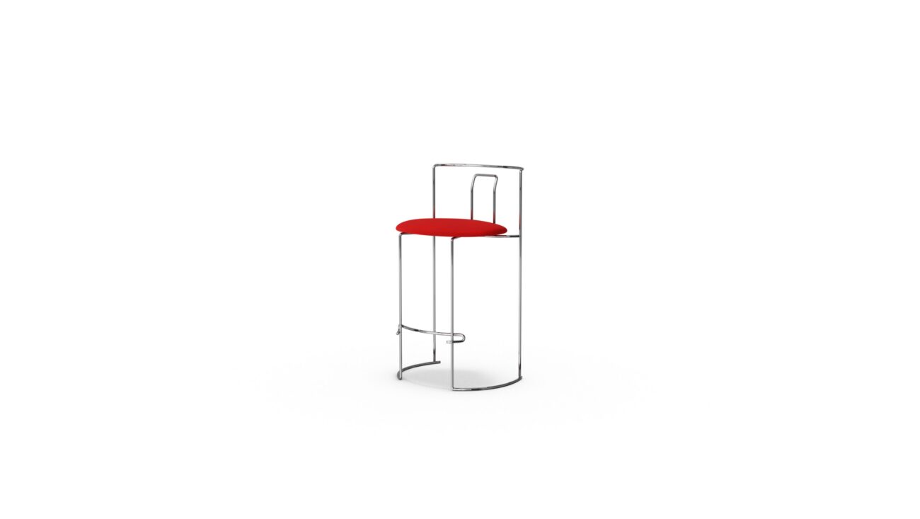 Gaja Bar Stool 150 W58 11 Reproduction by Archetype Forms - Kazuhide Takahama - Front-Angle View