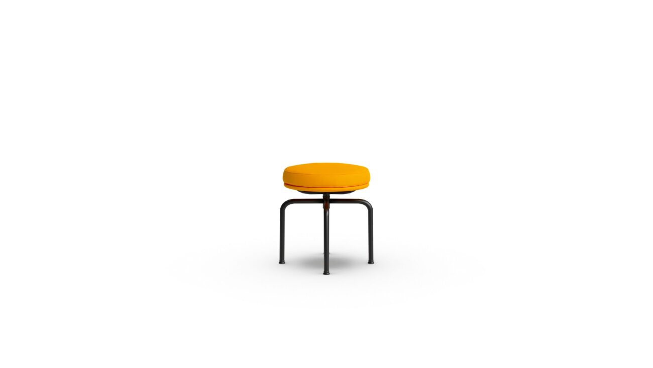 8 Tabouret Tournant Stool 1928 Reproduction by Archetype Forms - Le Corbusier - Side-View