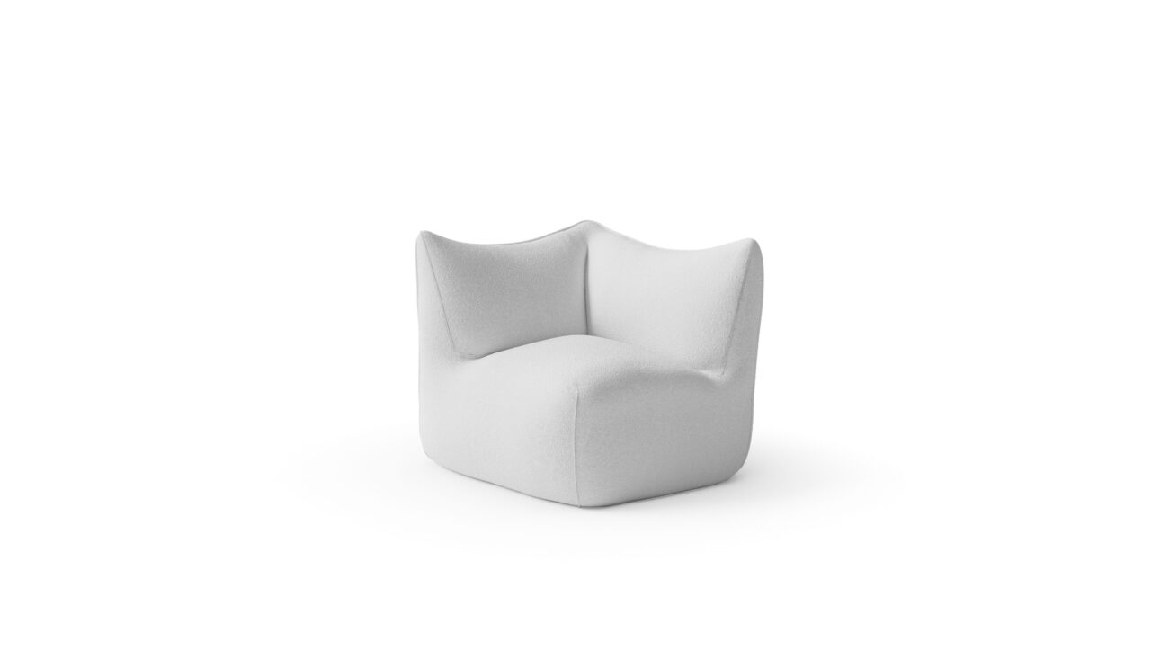 Le Bambole Modular Sofa Ends-Corner 1972 Reproduction by Archetype Forms - Mario Bellini - Front-Angle View