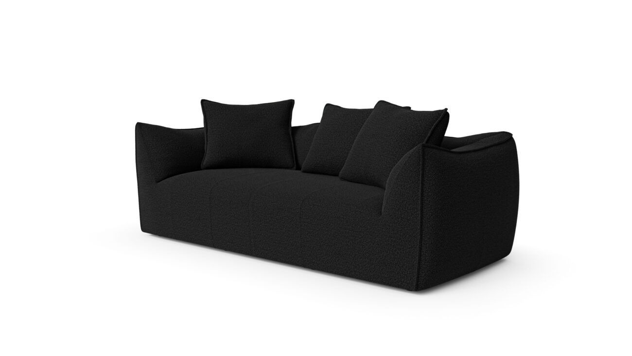 Le Bambole Sofa 3-Seat LBA3 1972 Reproduction by Archetype Forms - Mario Bellini - Front-Angle View