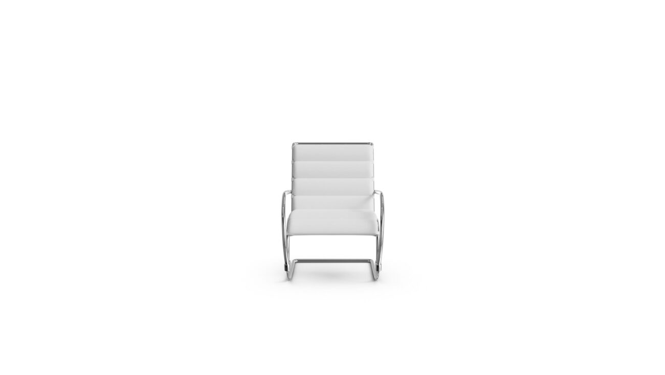 MR Lounge Chair With Arms 248LC Reproduction by Archetype Forms - Mies van der Rohe - Front View