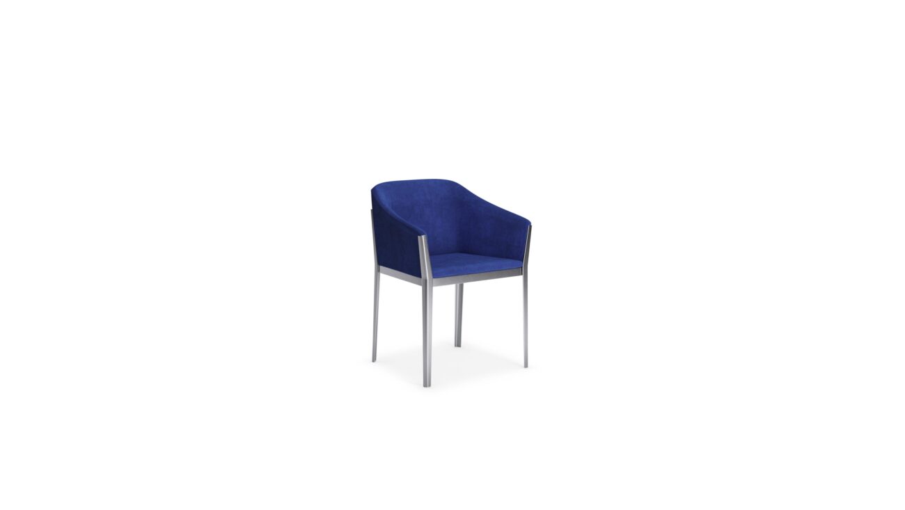 Front-Angle view of the Cotone Slim Chair by Ronan and Erwan Bouroullec, designed by Ronan and Erwan Bouroullec, available online in Canada. Made by Archetype Forms.