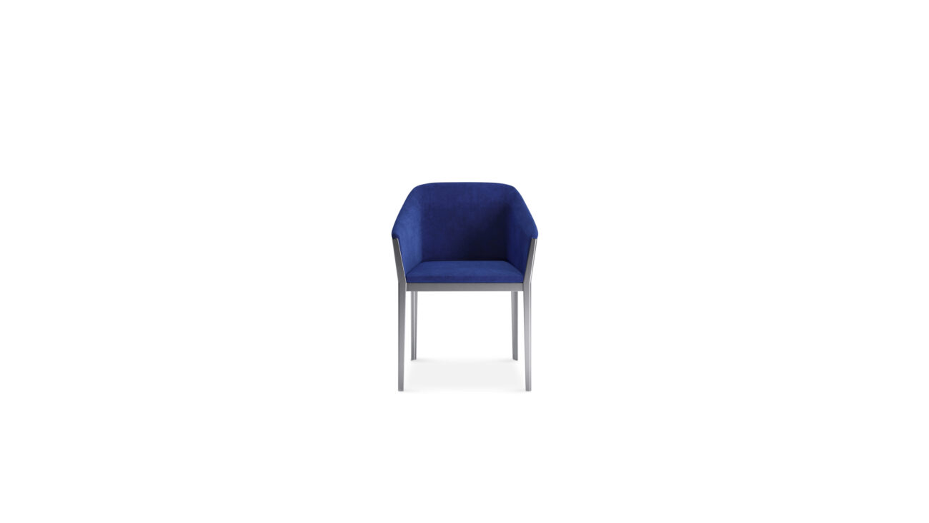 Front view of the Cotone Slim Chair by Ronan and Erwan Bouroullec, designed by Ronan and Erwan Bouroullec, available online in Canada. Made by Archetype Forms.