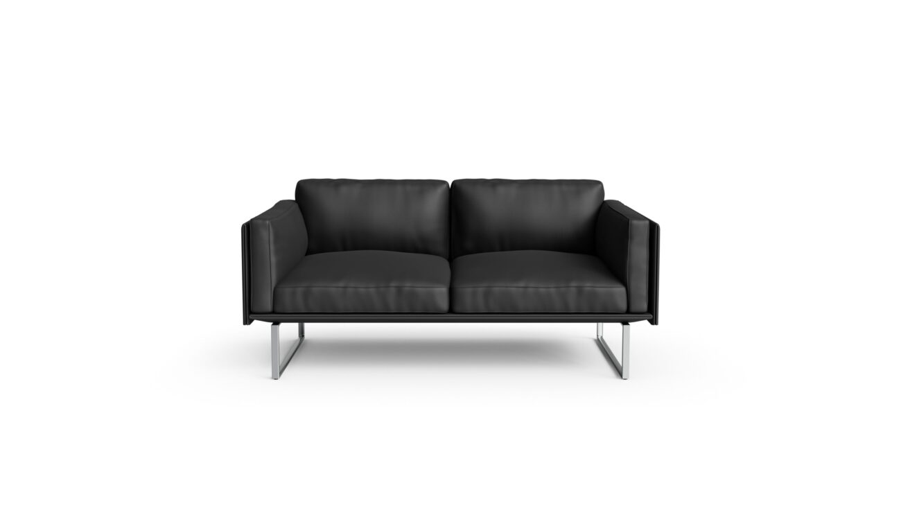 Front view of the 202-02 8 Otto Sofa Loveseat by Pierro Lissoni, available online in Canada. Designed by Pierro Lissoni, Made by Archetype Forms.