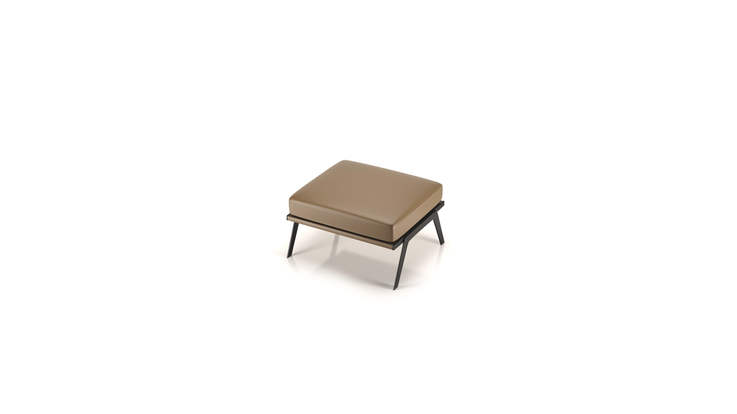 Top angle view of Gordon Guillaumier Ottoman 60 Series Style, available online in Canada. Designed by Gordon Guillaumier, Made by Archetype Forms.