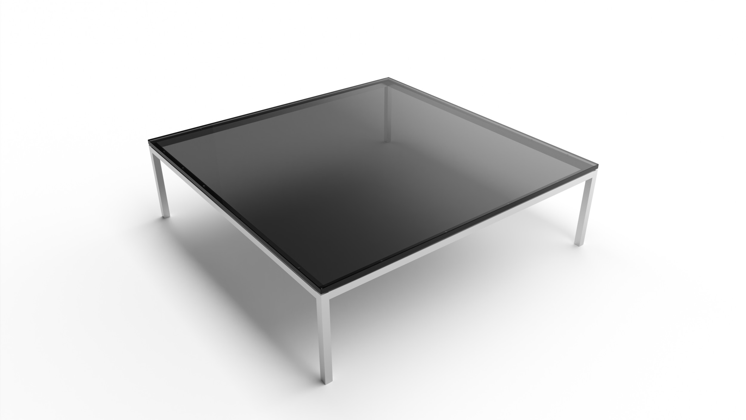 2512L Square Low Coffee Table 47x47 Reproduction by Archetype Forms - Florence Knoll - Closeup View