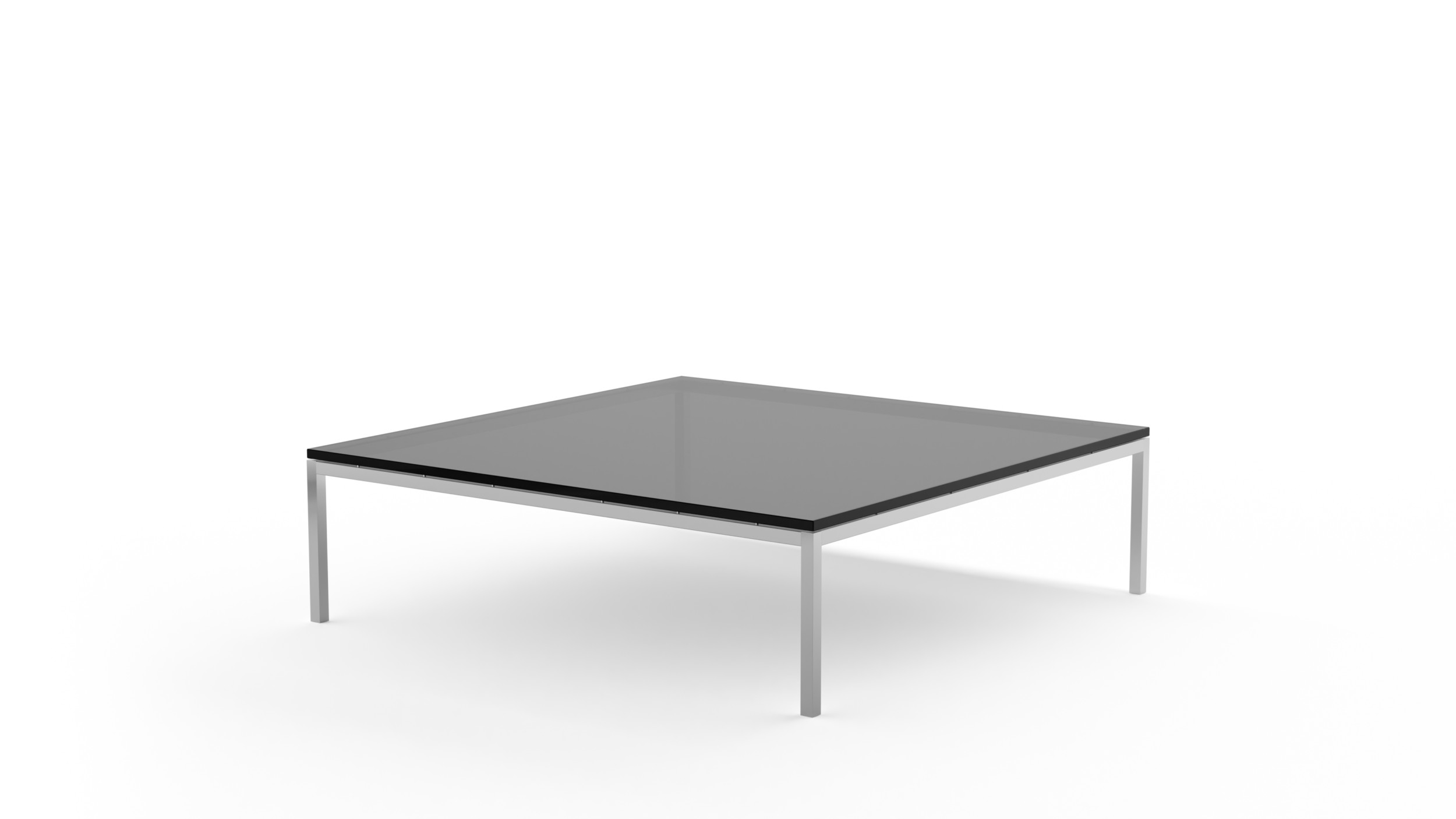 2512L Square Low Coffee Table 47x47 Reproduction by Archetype Forms - Florence Knoll - Front Angle-2 View