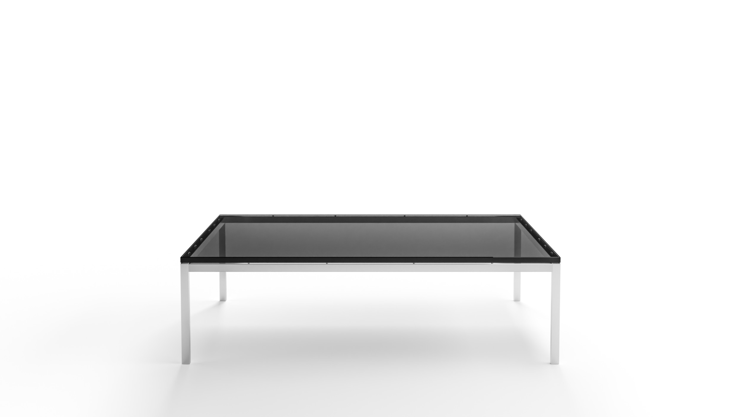 2512L Square Low Coffee Table 47x47 Reproduction by Archetype Forms - Florence Knoll - Front-Angle View