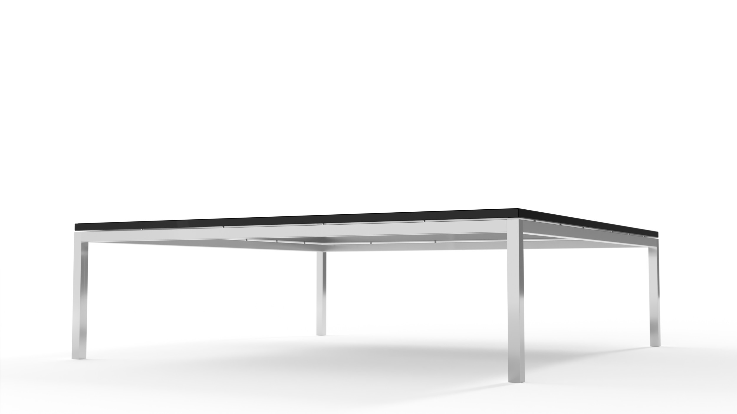 2512L Square Low Coffee Table 47x47 Reproduction by Archetype Forms - Florence Knoll - Side-View