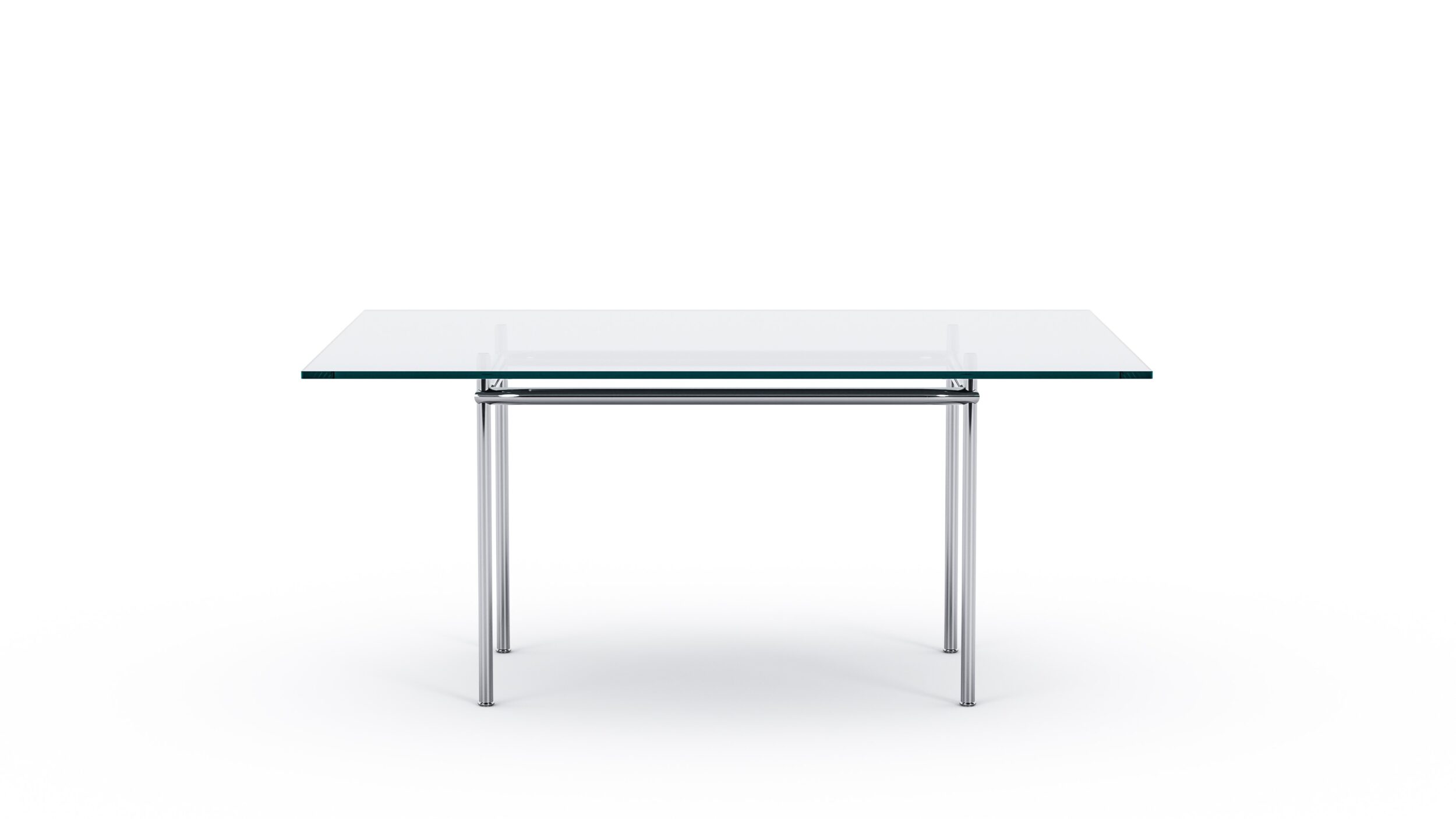 LC12 Table La Roche Glass Top Dining Table Large 160x120 1925 Reproduction by Archetype Forms - Le Corbusier - Desktop Hero Image