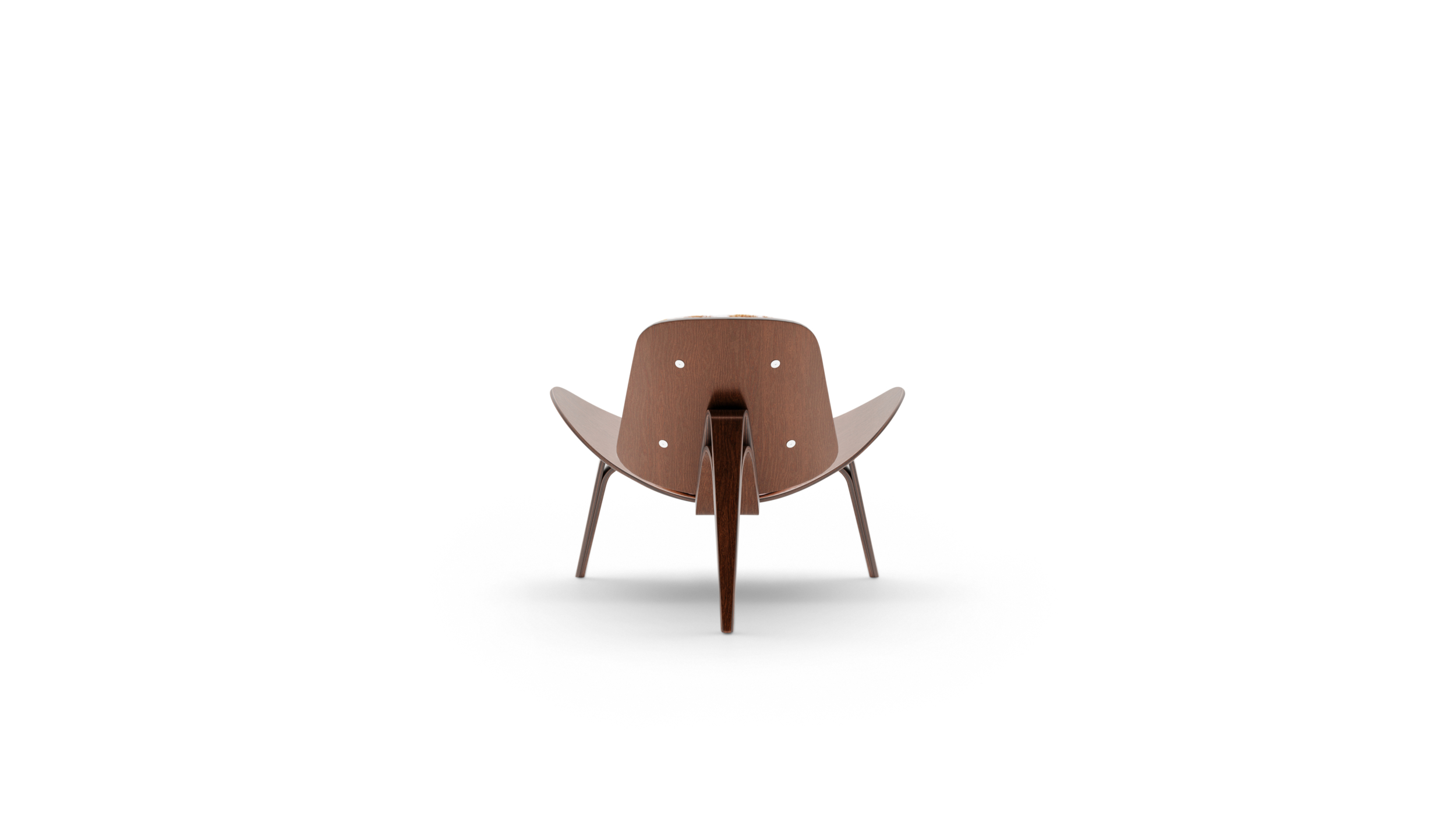 Shell Chair CH07 Reproduction by Archetype Forms - Hans Wegner - Back View