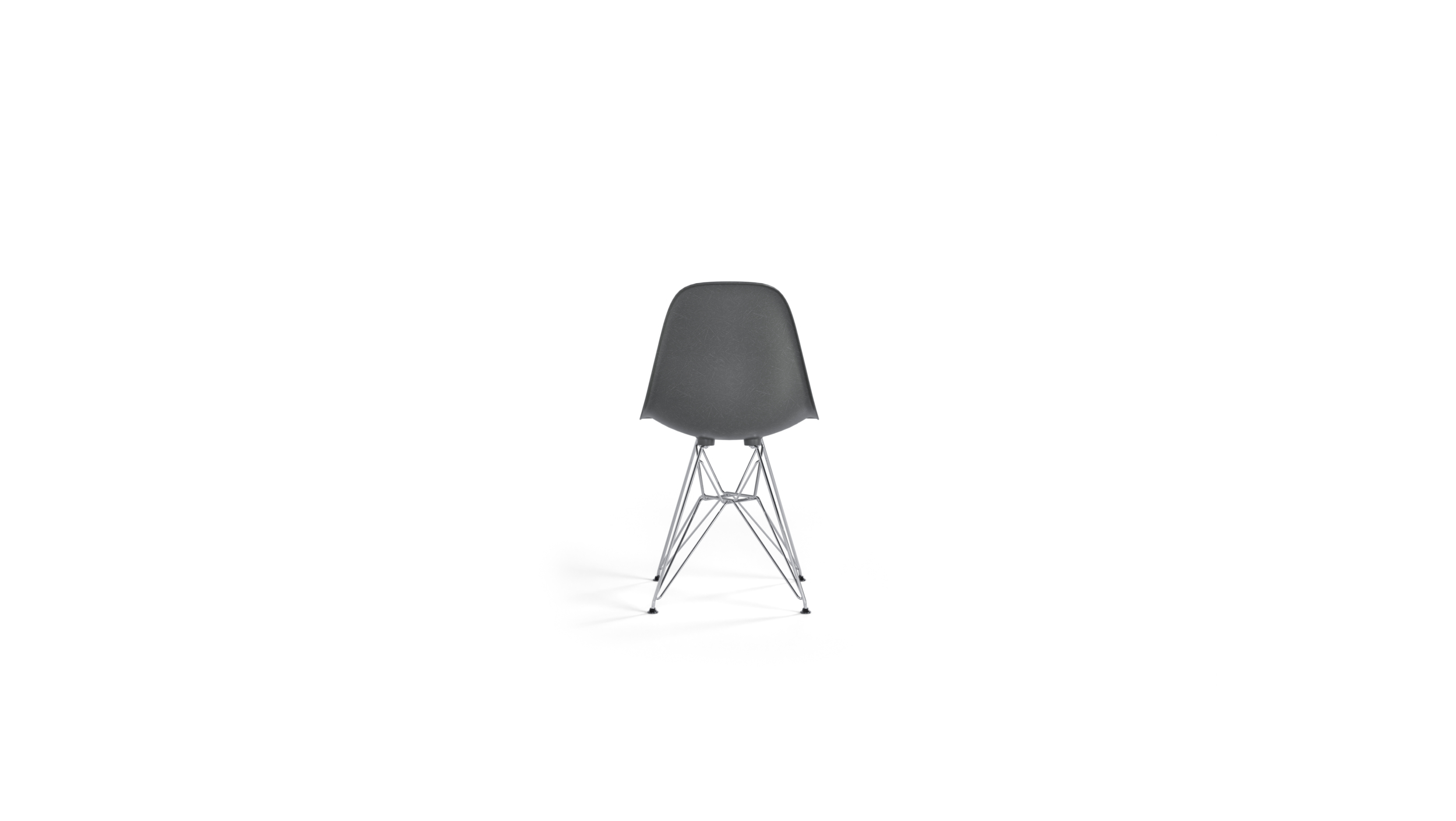 molded Fiberglass Side Chair: Wire Base DFSR Reproduction by Archetype Forms - Charles & Ray Eames - Back View