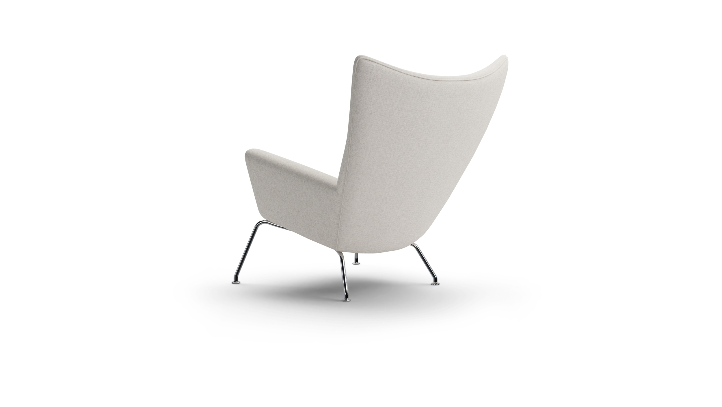 Wing Chair Armchair CH445 Reproduction by Archetype Forms - Hans Wegner - Back-Angle View