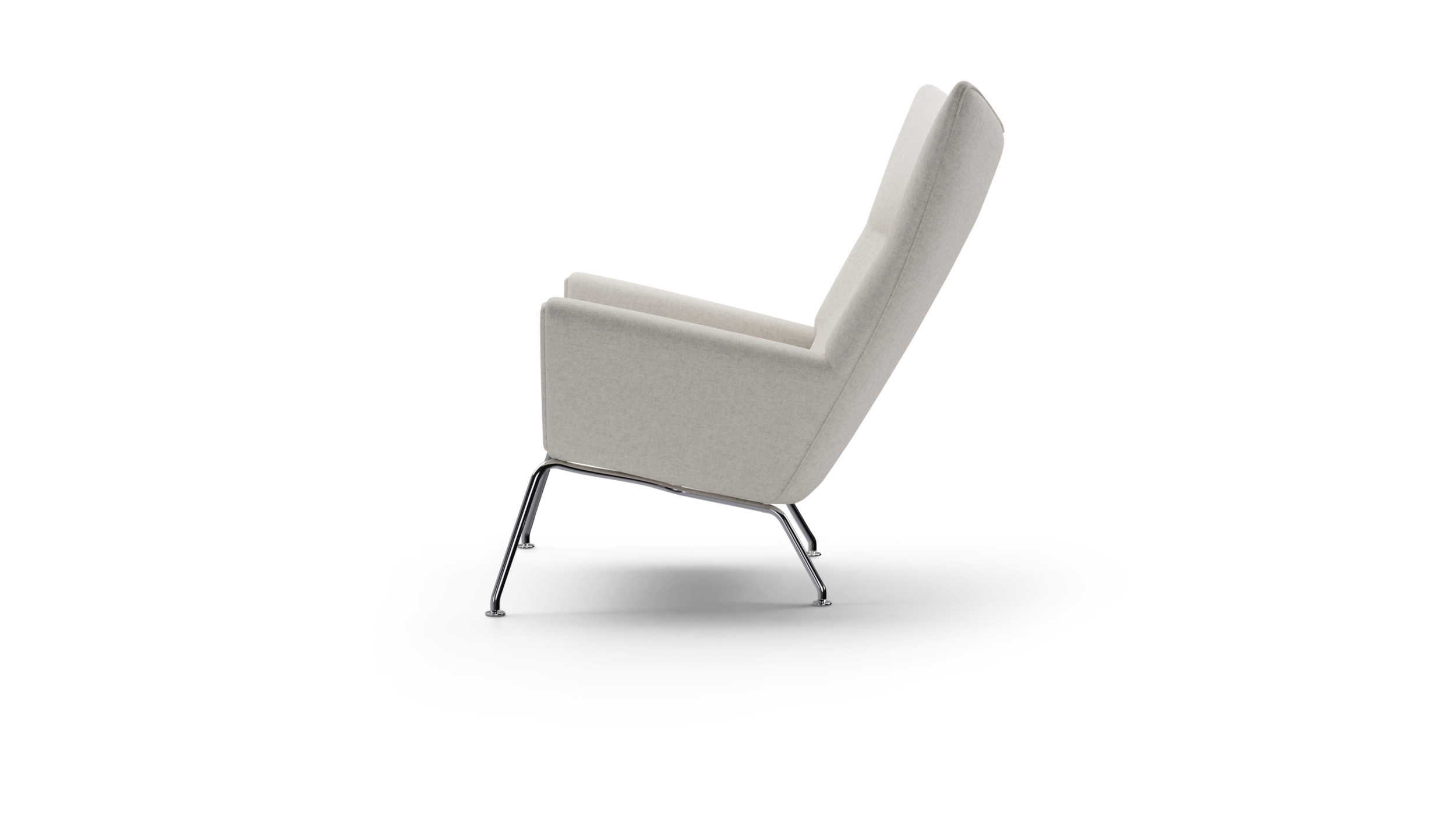 Wing Chair Armchair CH445 Reproduction by Archetype Forms - Hans Wegner - Side-View