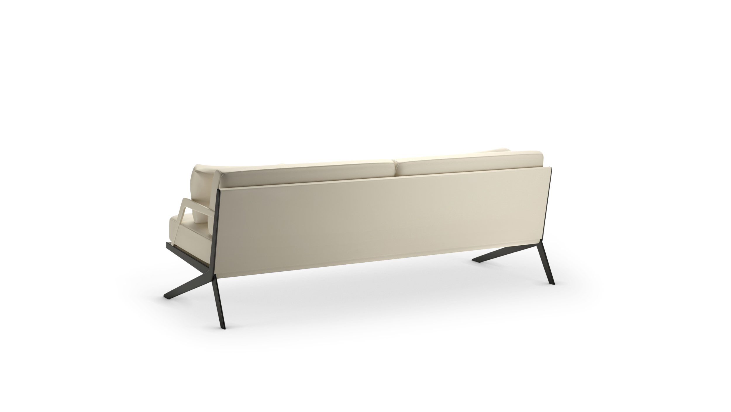 DS-60 Sofa: De Sede 2-Seat Sofa Reproduction by Archetype Forms - Gordon Guillaumier - Back-Angle View