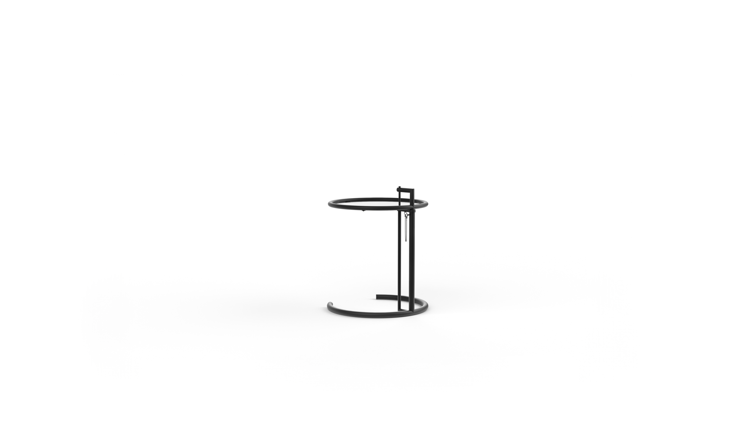 Adjustable Table E 1027 1927 Reproduction by Archetype Forms - Eileen Gray - Back-Angle View