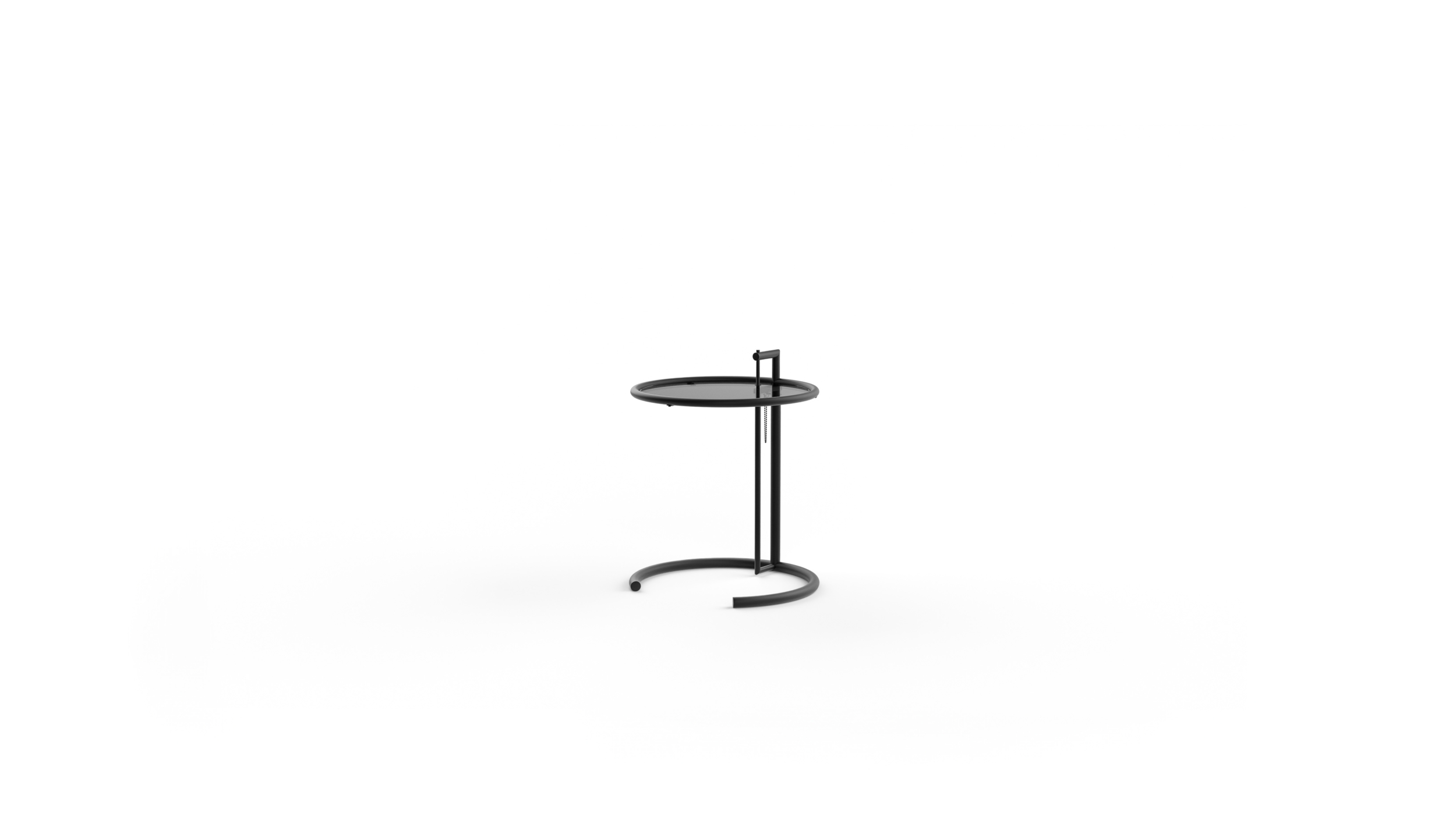 Adjustable Table E 1027 1927 Reproduction by Archetype Forms - Eileen Gray - Front-Angle View