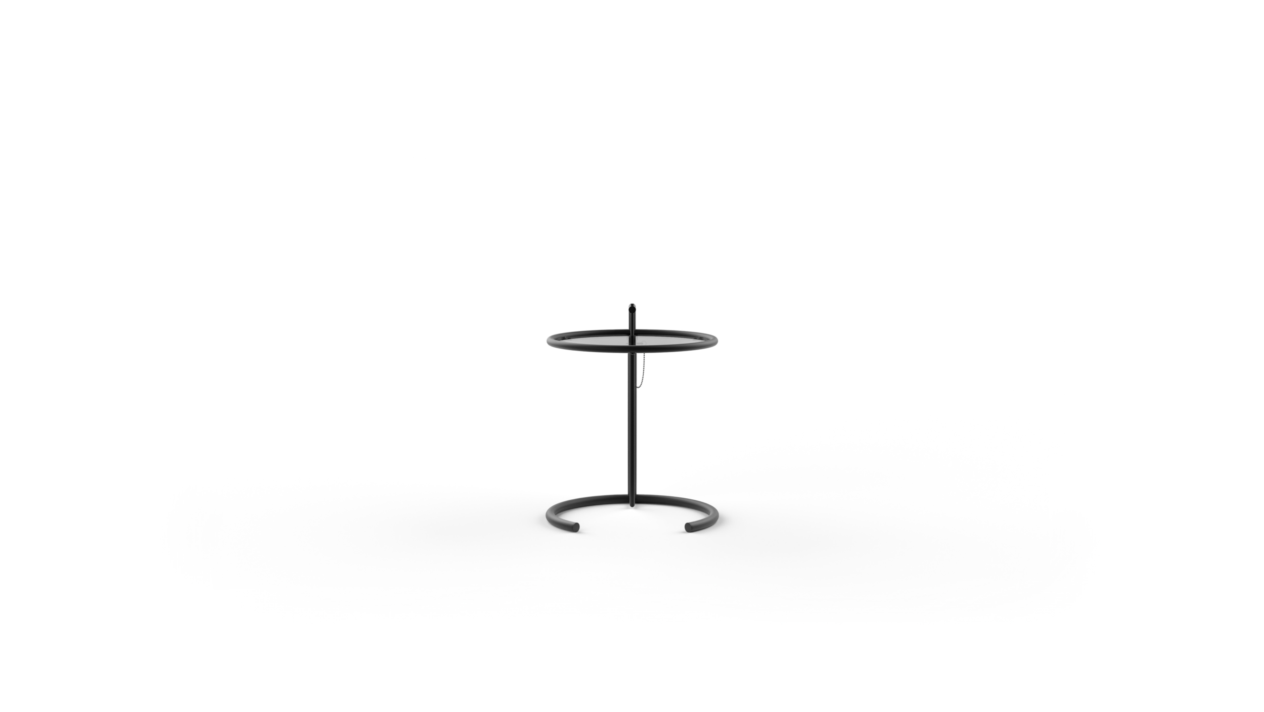 Adjustable Table E 1027 1927 Reproduction by Archetype Forms - Eileen Gray - Front View