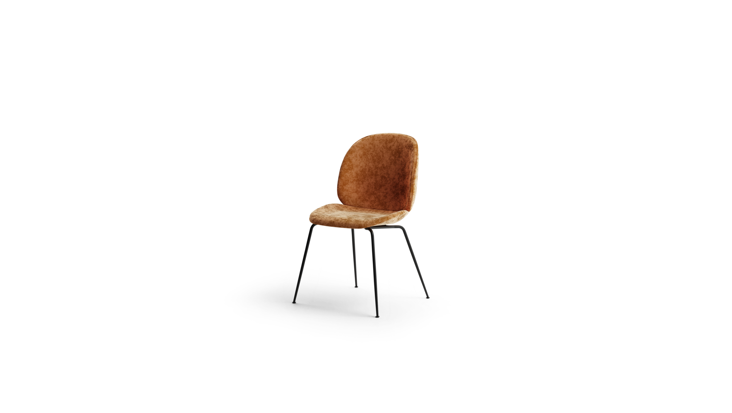 Gubi Beetle Dining Chair Reproduction by Archetype Forms - Stine Gam & Enrico Fratesi - Front-Angle View