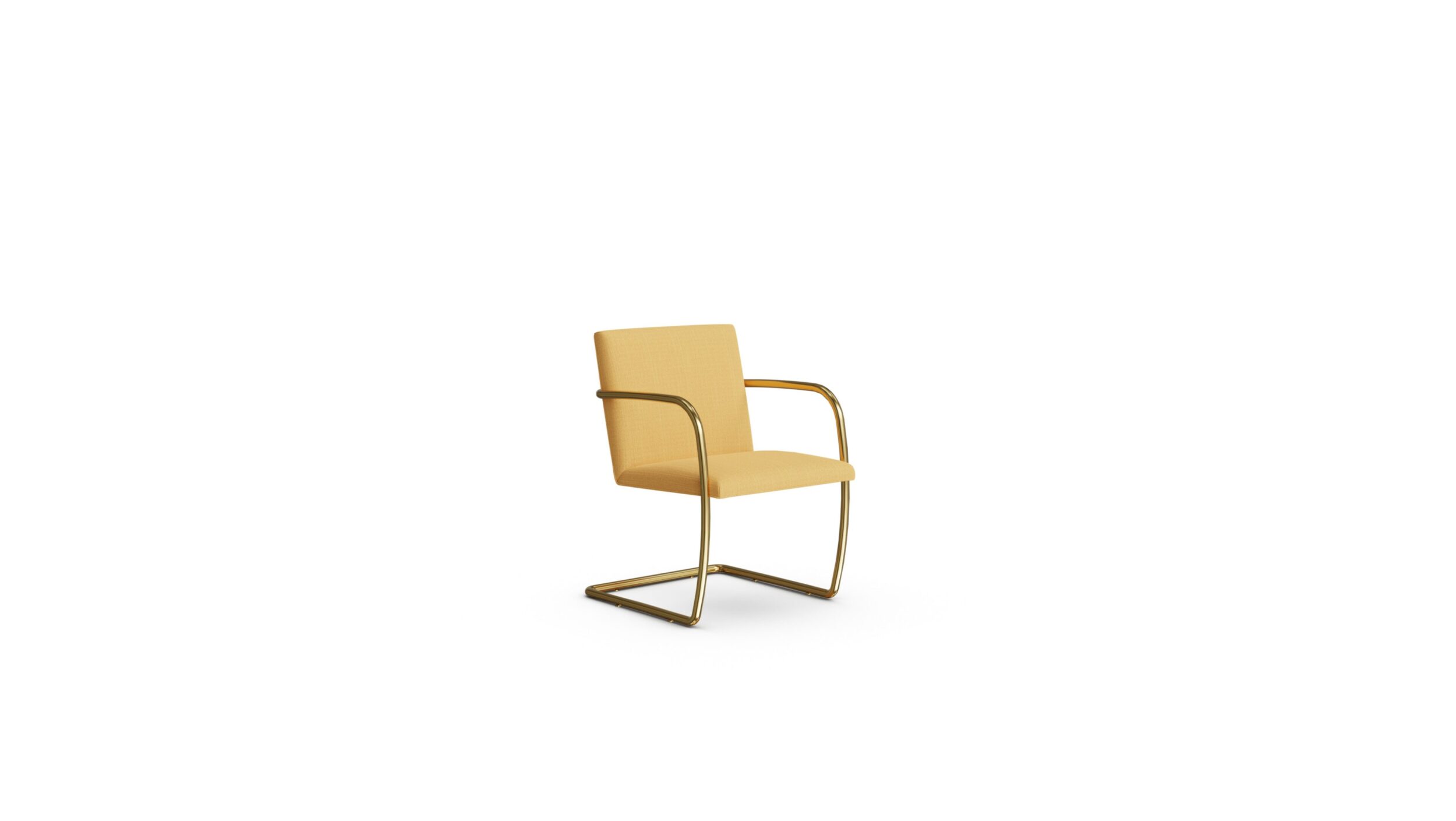 Brno Chair Tubular Bar 245 Reproduction by Archetype Forms - Mies van der Rohe - Front-Angle View