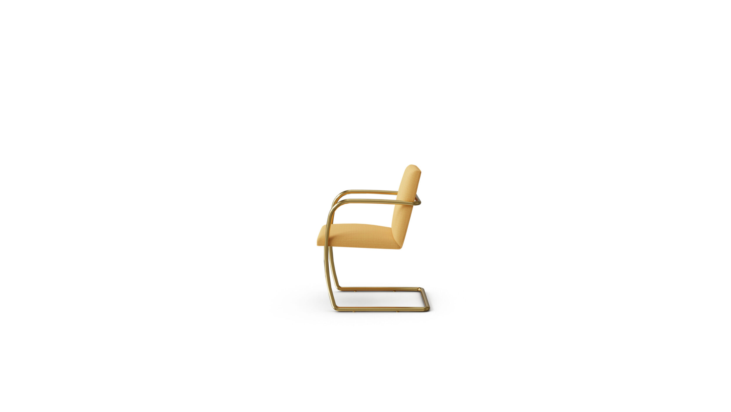 Brno Chair Tubular Bar 245 Reproduction by Archetype Forms - Mies van der Rohe - Side-View