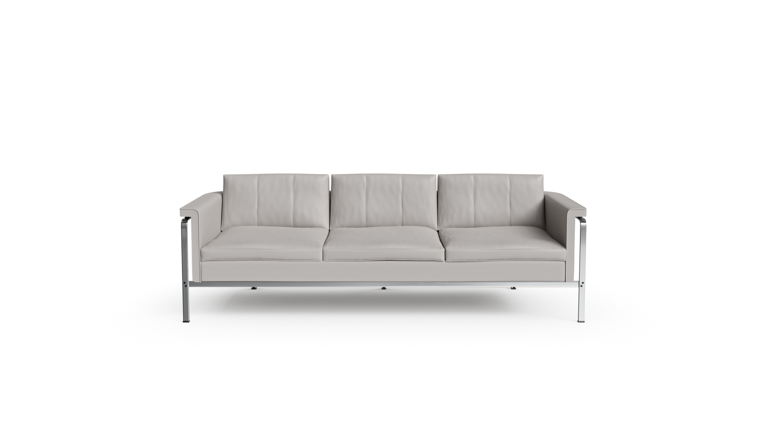 Model 6913 Brüning Sofa: 3-Seat for Kill International Reproduction by Archetype Forms - Horst Brüning - Front View