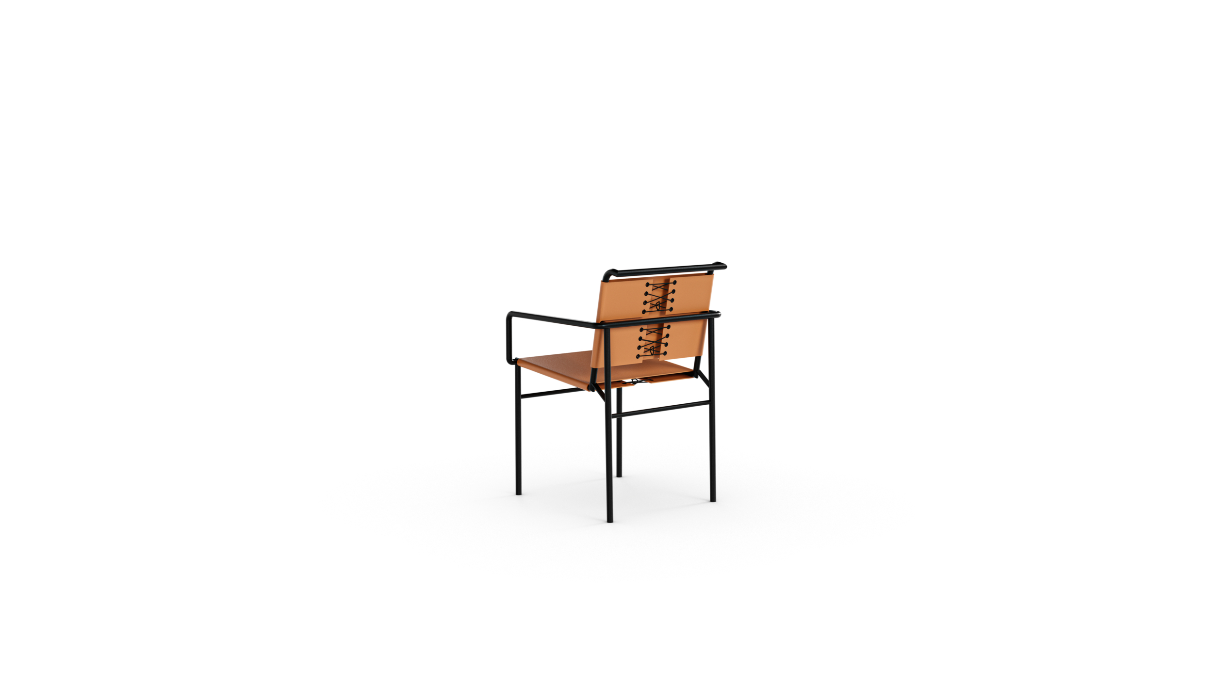 Roquebrune Armchair 1927 Cap-Martin Reproduction by Archetype Forms - Eileen Gray - Back-Angle View