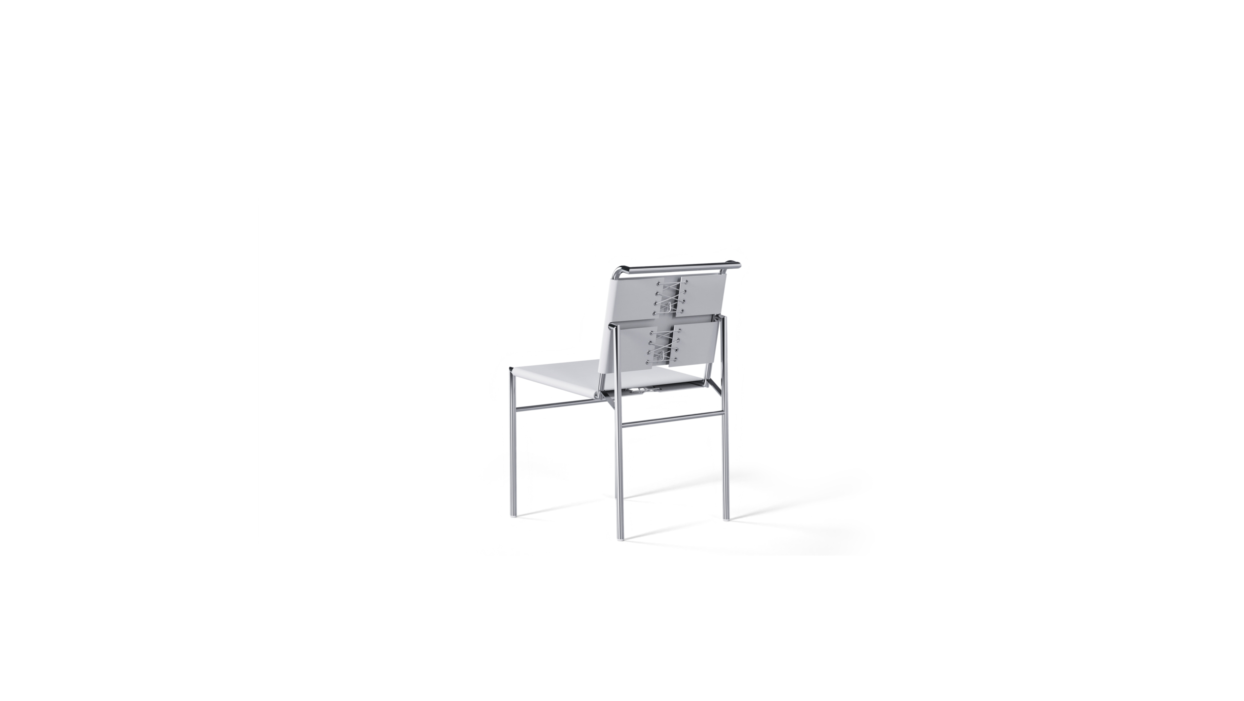 Roquebrune Chair 1927 Cap-Martin Reproduction by Archetype Forms - Eileen Gray - Back-Angle View