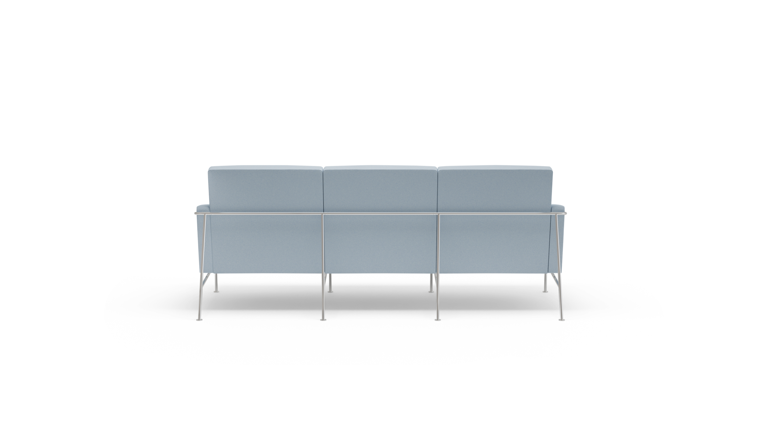 Series 3300 3303 Copenhagen SAS Royal Hotel 3-Seat Sofa Reproduction by Archetype Forms - Arne Jacobsen - Back View