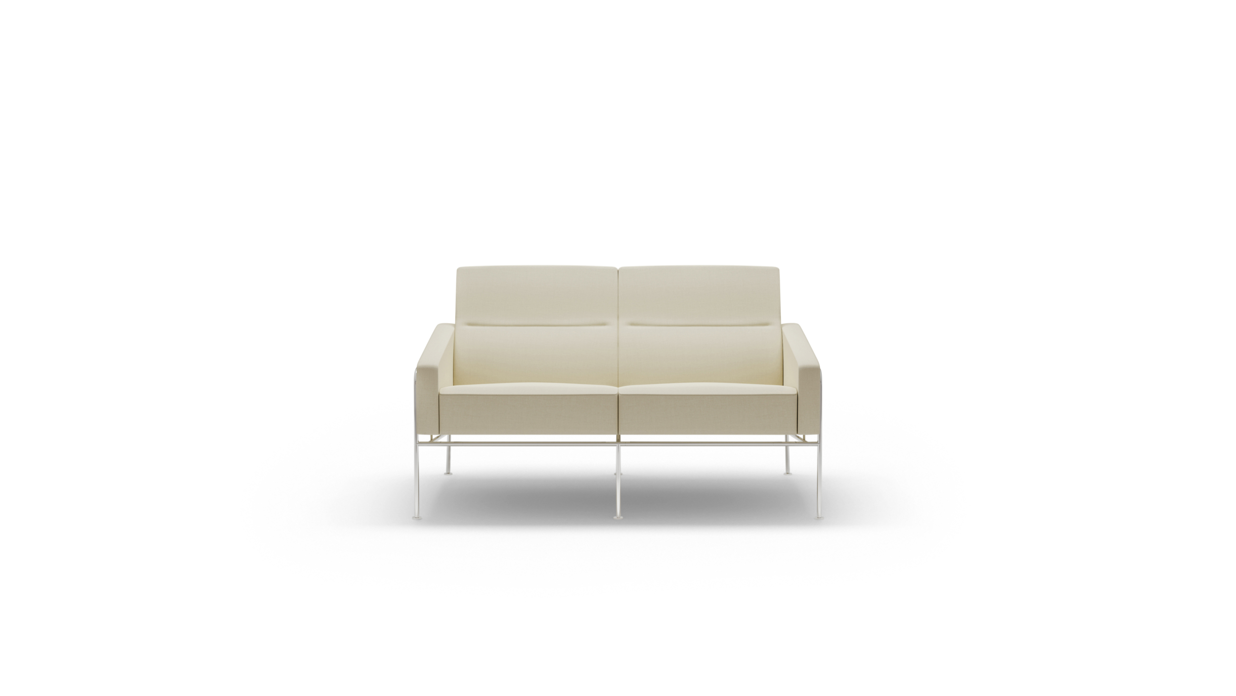 Series 3300 3302 Copenhagen SAS Royal Hotel 2-Seat Sofa Reproduction by Archetype Forms - Arne Jacobsen - Front View