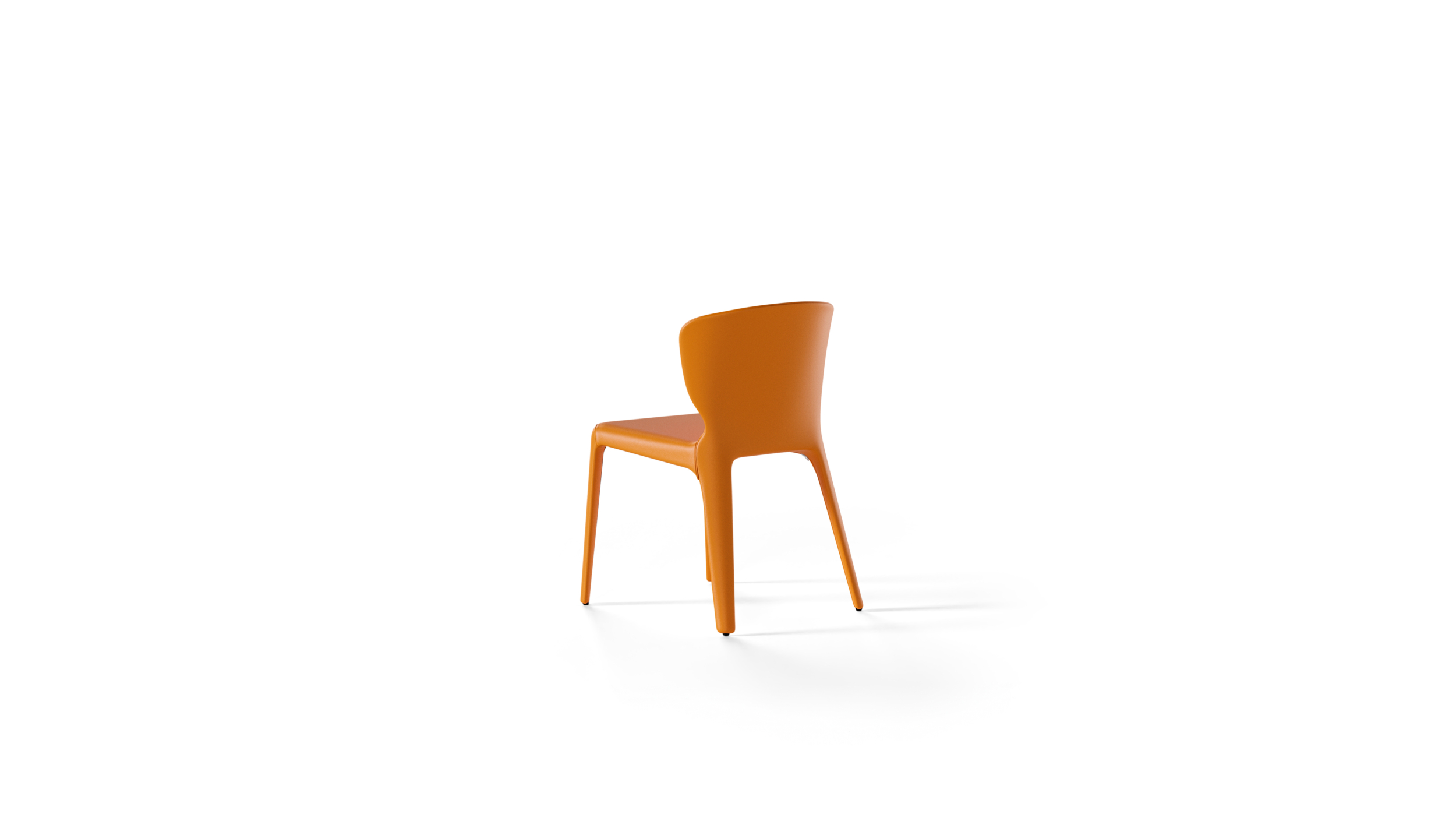 Hola 369 Chair Back Angle by Hannes Wettstein, designed by Hannes Wettstein, made by Archetype Forms, available online in Canada