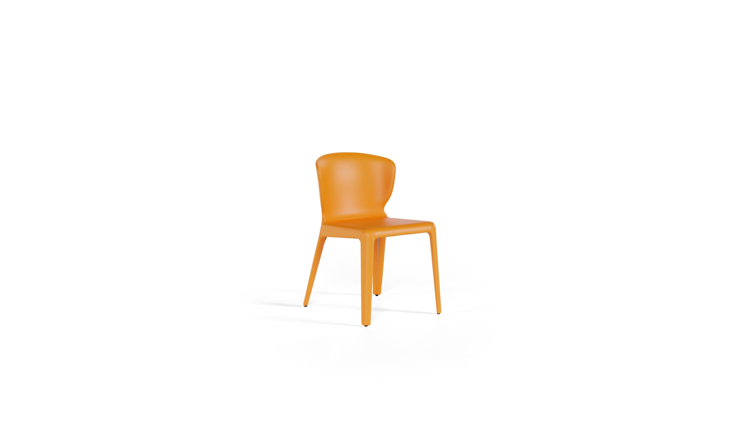 Hola 369 Chair Front Angle View by Hannes Wettstein, designed by Hannes Wettstein, made by Archetype Forms, available online in Canada