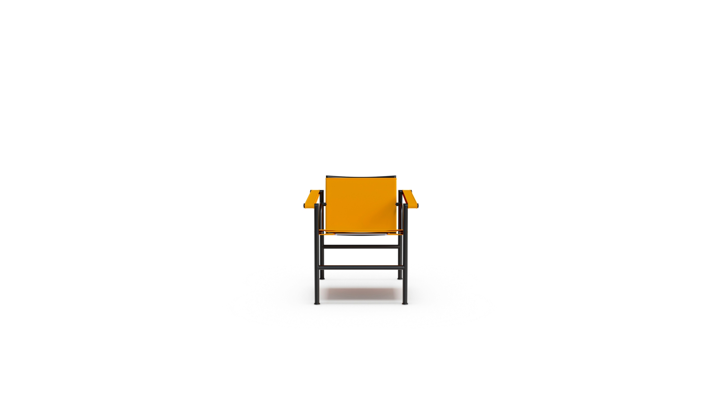 LC1 Basculant Lounge Chair Narrow Sling Front by Le Corbusier, designed by Le Corbusier in 1928, made by Archetype Forms, available online in Canada