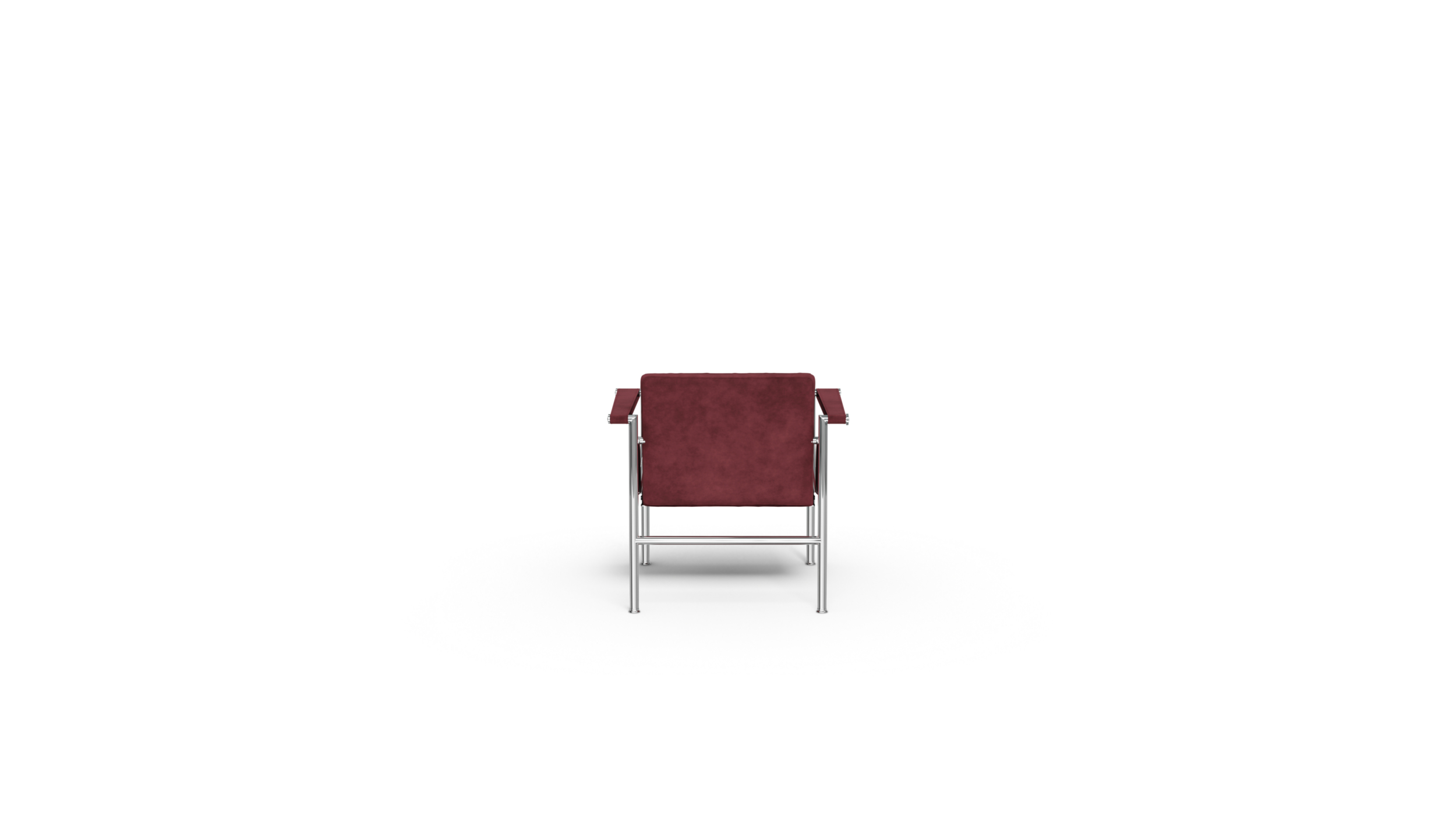 LC1 Villa Church Lounge Chair Wide Padded Back by Le Corbusier, designed by Le Corbusier, made by Archetype Forms, available online in Canada - Wide Padded Back