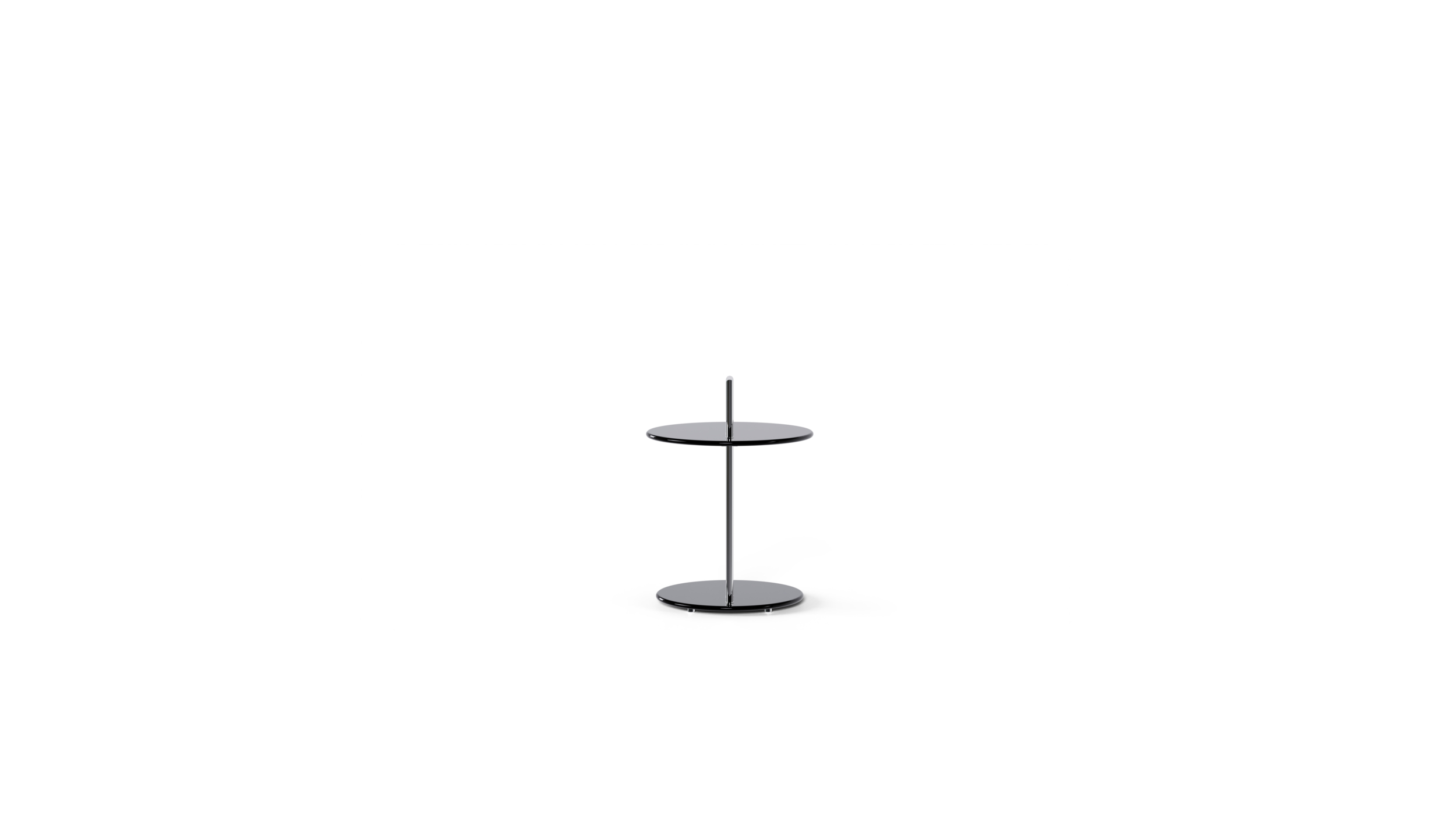 Occasional Table 1927: Round Reproduction by Archetype Forms - Eileen Gray - Back View