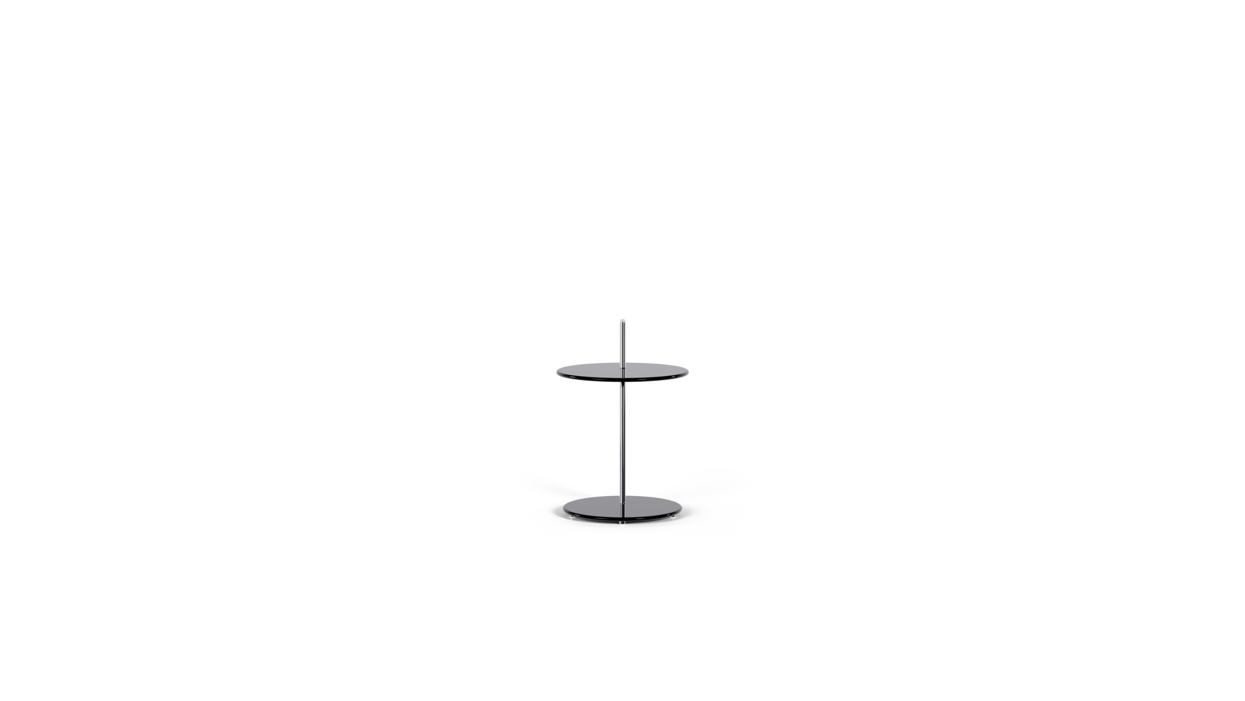 Occasional Table 1927: Round Reproduction by Archetype Forms - Eileen Gray - Front View