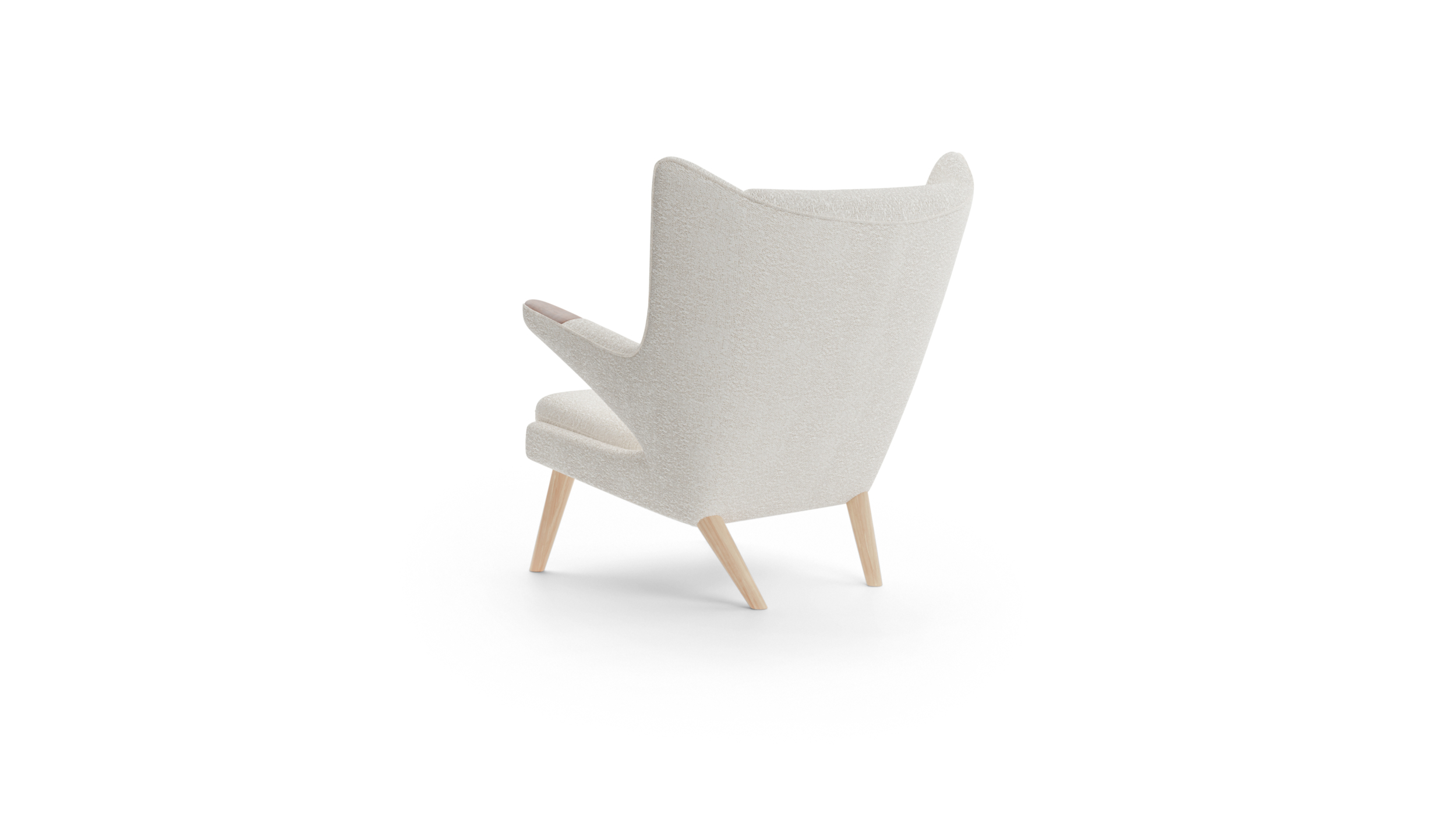 Papa Bear Chair PP120 Reproduction by Archetype Forms - Hans Wegner - Back-Angle View