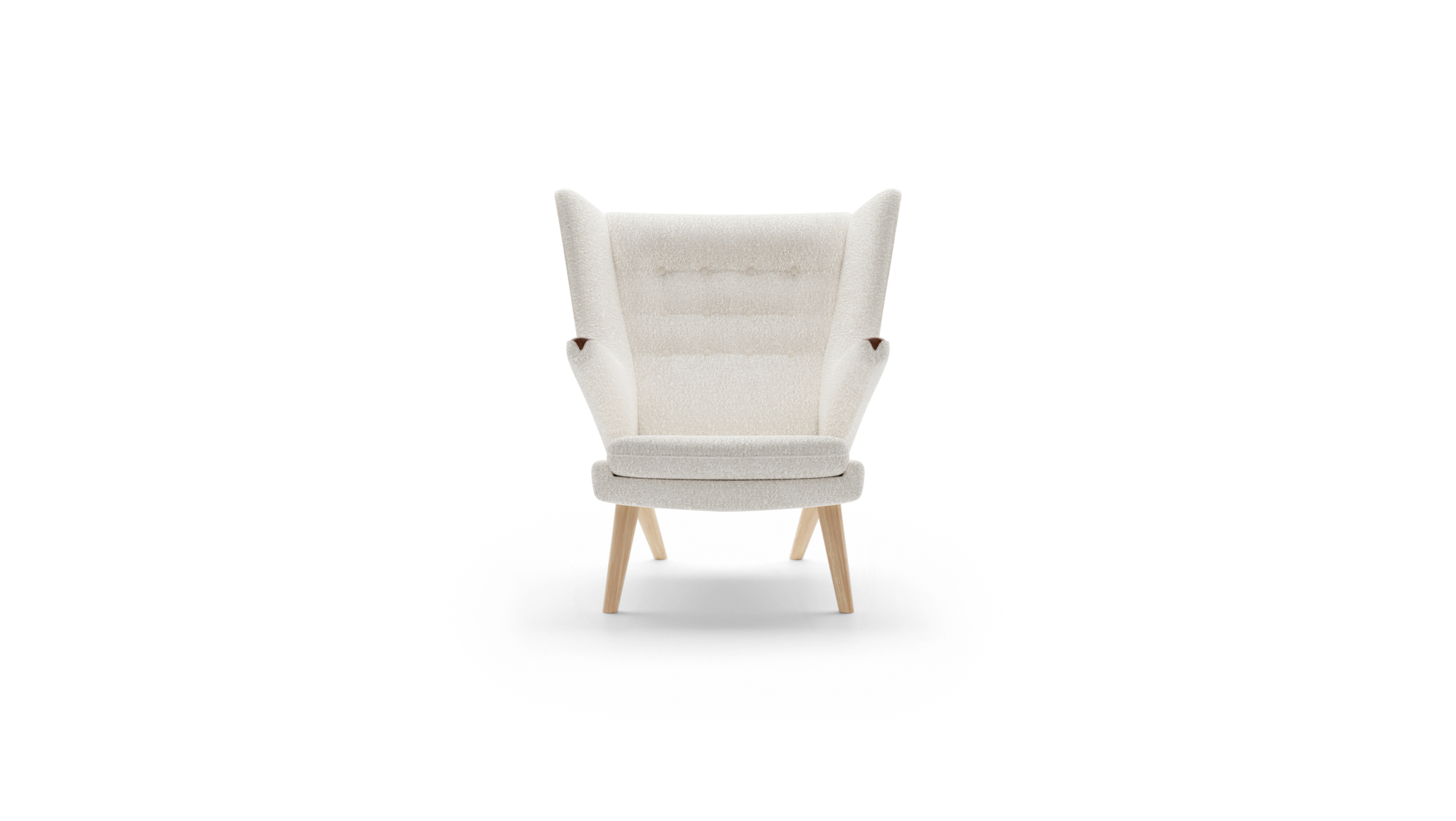 Papa Bear Chair PP120 Reproduction by Archetype Forms - Hans Wegner - Front View