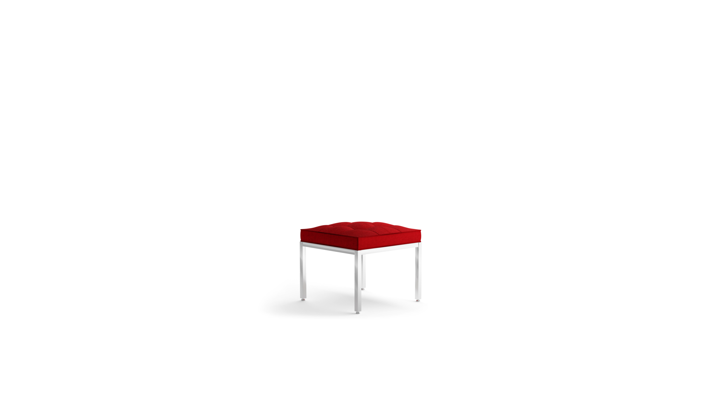 Relaxed Stool: 1-Seat Stool 2530yrc1 Reproduction by Archetype Forms - Florence Knoll - Back-Angle View